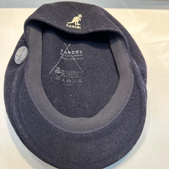 Kangol Black Wool Newsboy Cabbie Hat - Picture 4 of 5